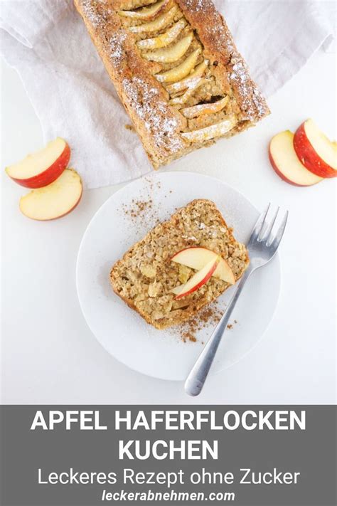 Apfel Haferflocken Kuchen Ohne Zucker Gesundes Fitness Rezept