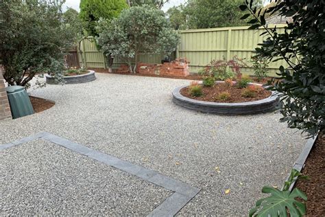 Exposed Aggregate Concrete Garden Kingdom Landscape