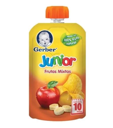 Papilla Gerber Junior Pounch De Frutas Mixtas Pouch Meses G