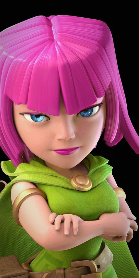 Clash Of Clans Archer Phone Wallpaper En 2023 Arqueras Clash Royale Clash Royal Cartas