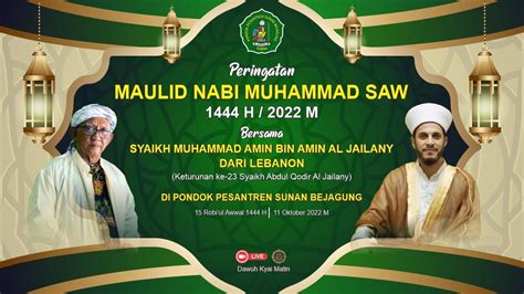 Live Maulid Nabi Muhammad Saw H M Di Ponpes Sunan