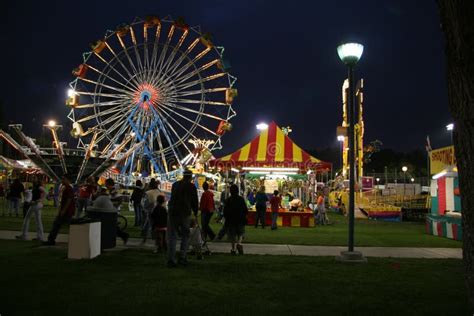 Carnival at Night stock image. Image of amusement, around - 771337