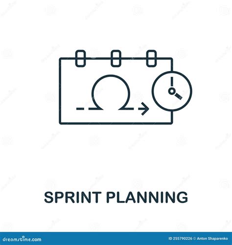 Sprint Planning Icon Simple Element From Agile Method Collection