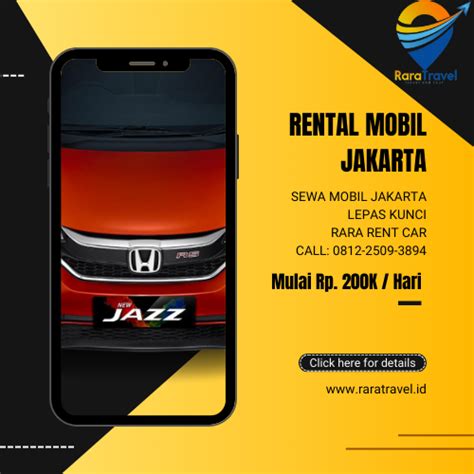 Rental Mobil Jakarta Lepas Kunci Harga Sewa Mulai IDR 200K Per Hari