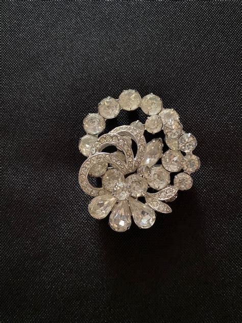 Vintage Eisenberg Ice Brooch Gem