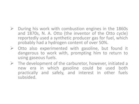 Hydrogen Use In Internal Combustion C Engines Ppt Free Download