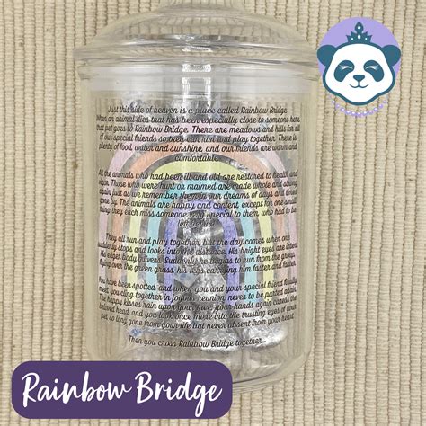 Goodbye Kisses Acrylic Treat Jar, 24 Oz Jar, Vet Clinic Jar, Pet Loss