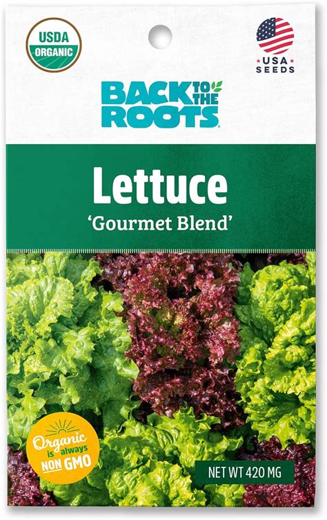 Back To The Roots 100 Organic Seed Packet Lettuce