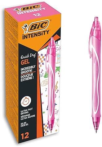 BIC Intensity Quick Dry Penne Gel Blu Punta Media 0 7mm Inchiostro