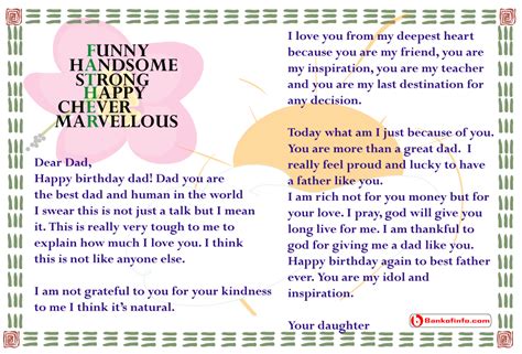 Birthday Letter To Dad From Daughter Letter Pinterest Birthday Letters Dads And Relationships