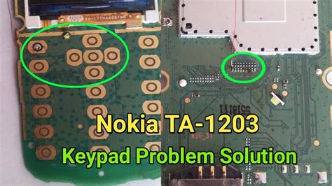 Nokia TA 1203 Keypad Problem Solution Up Key Left Key Call Menu