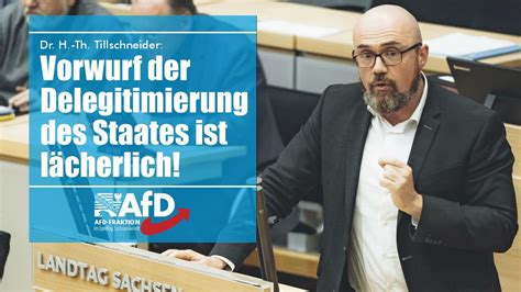 Dr Hans Thomas Tillschneider Vorwurf Der Delegitimierung Des Staates