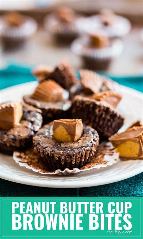 Peanut Butter Cup Brownie Bites