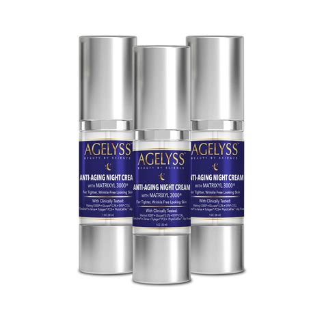 Amazon Agelyss Anti Aging Night Face Cream Bottles Beauty