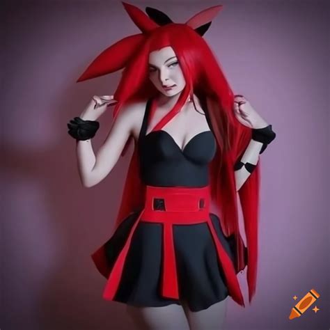 Cosplay Of Flannery From Pokemon As A Powerful Villainous Goddess On