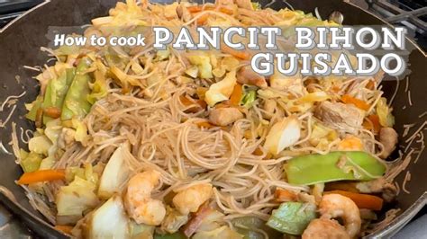 How To Cook Pancit Bihon Guisado Meetchy Vlogs Youtube