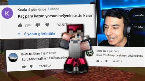 Youtube U Birakiyordum Soru Cevap Minecraft Sonoyuncu Bedwars Youtube