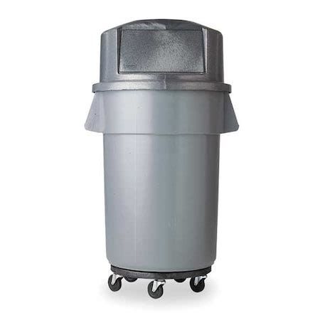 Rubbermaid Commercial Brute Trash Can Top Round Dome With Push Door