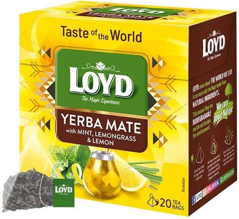 Herbata Yerba Mate Mint Lemongrass Lemon 20 Torebek Ceny I Opinie