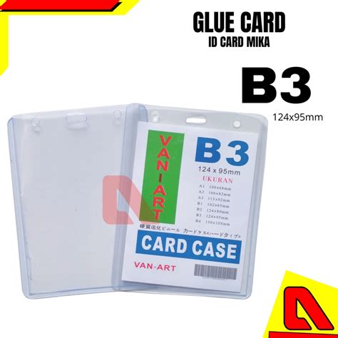 Jual Id Card Mika Glue Card B B B B A A A A Name Tag Glue