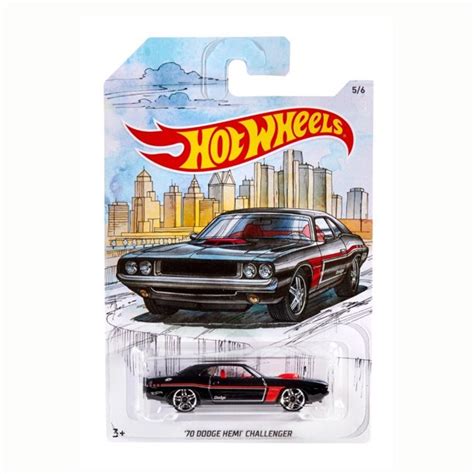 Vehículo Hot Wheels Detroit Muscle 70 Dodge Hemi Challenger Bodega Aurrera En Línea