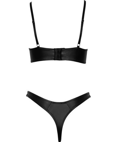 Cottelli Lingerie Black Matte Look Lingerie Set Sexystyle Eu