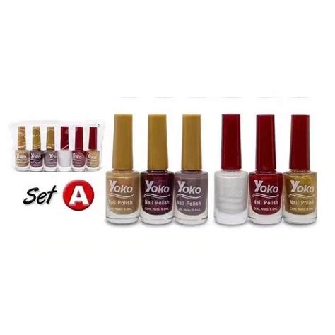 Pcs Setyoko Nail Polish Cutics Set Ml Non Toxic And