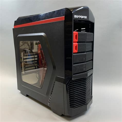 Ibuypower Red And Black Gaming Computer Case Chassis Used Paymore Gastonia Inc