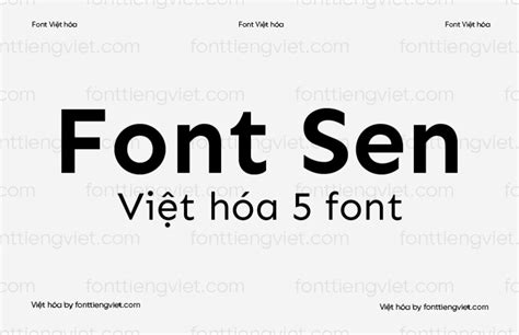 Shop Font Bộ 5 Font Việt Hóa 1ftv Sen