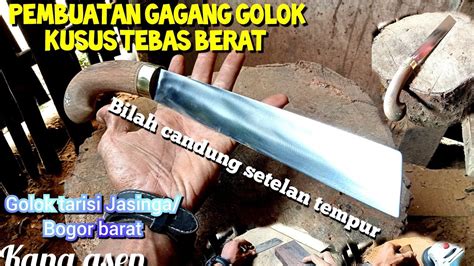 Tutorial Pembuatan Gagang Golok Tarisi Kusus Setelan Tempur Tebas Berat