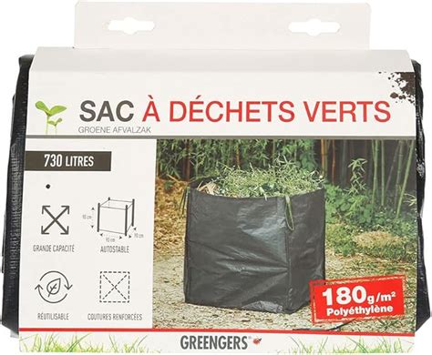 GREENGERS Sacs à déchets de jardin Jardin Big Bag pour jardin XXL