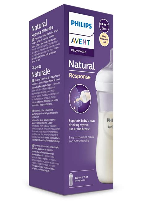 Køb Natural Response Flaske 1 Flaskesutter Flow 4 330 ml 3 mdr fra