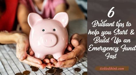 Brilliant Tips To Help You Start Build Up An Emergency Fund Fast