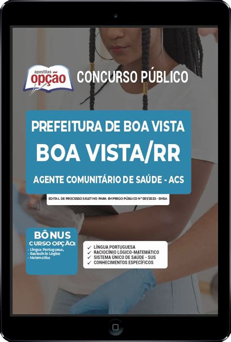 Apostila Prefeitura De Boa Vista Rr Em Pdf Agente Comunit Rio De