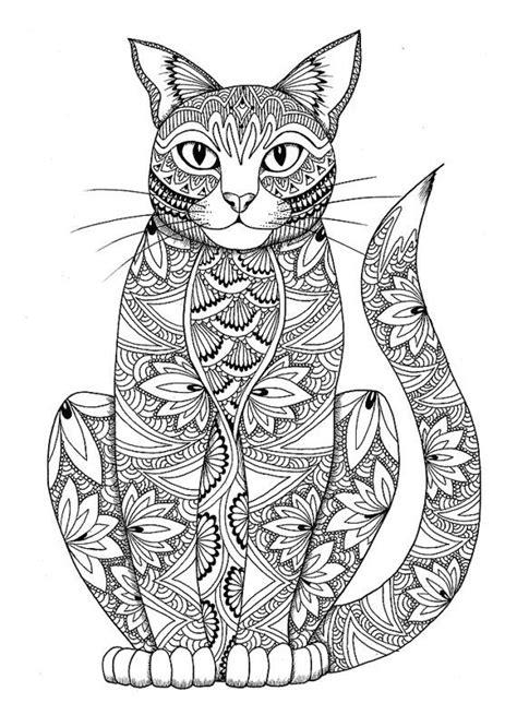 Cute Coloring Pages Of Abstract Cats Coloring Pages Ideas