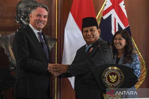 Menhan Prabowo Subianto Mengadakan Pertemuan Dengan Wakil Pm Australia