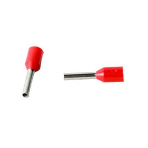 Terminal Tubular Vermelho Mm Unidades View Tech