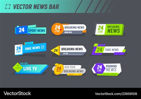 Breaking Sport News World Reportage Badge Vector Image