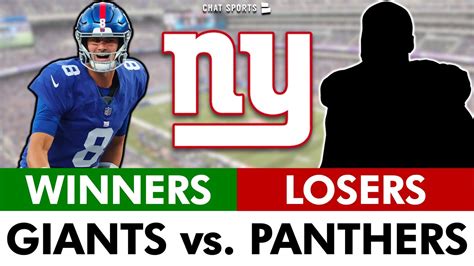 Ny Giants Winners Losers Following Win Vs Panthers Daniel Jones