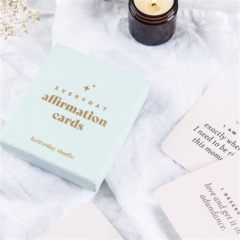 Set Of 43 Everyday Affirmation Cards Mindfulness Cards Etsy Uk