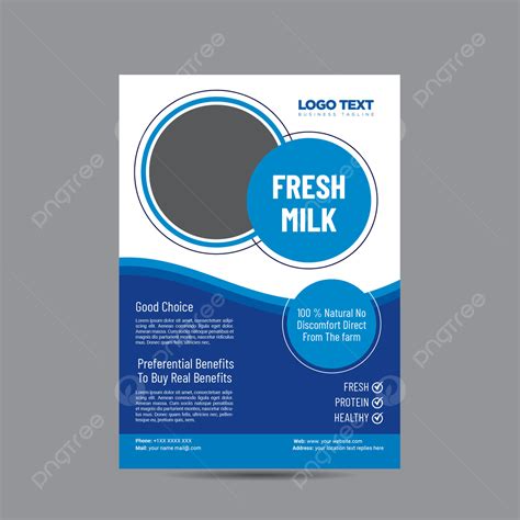 Fresh Milk Flyer Design Template Template Download on Pngtree