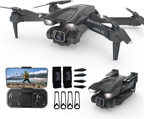 Drone avec Caméra HD 2 Caméras Mini Drones Enfant Lentille réglable