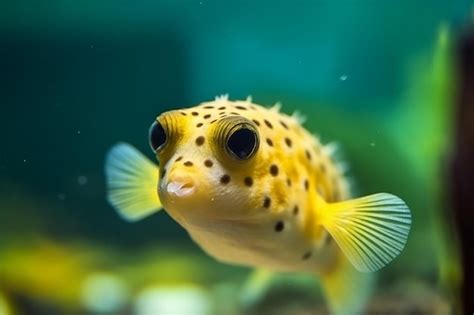 Golden Puffer Beauty Yellow Arothron Meleagris Guineafowl Pufferfish