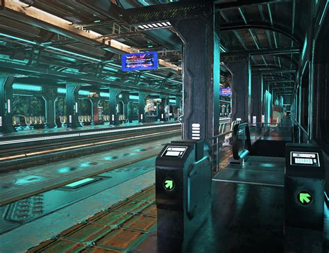 Xi Cyberpunk Metro Station Daz D