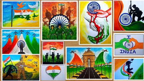 Best Paintings For Independence Day Republic Day Drawing Competition