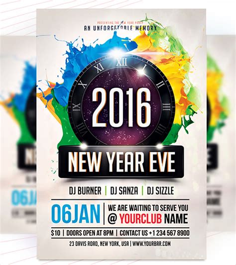 FREE 35+ New Year Party Flyer Templates in PSD | PDF | AI