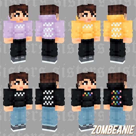 James Charles ~ Merch in 4 Colors Minecraft Skin