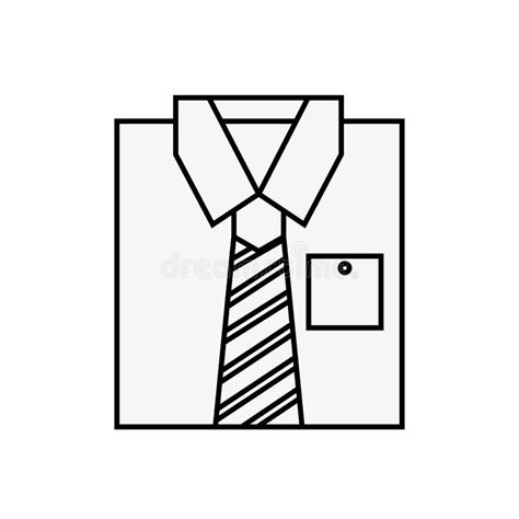 Moda Masculina Doblada De La Ropa De La Camisa Ilustraci N Del Vector