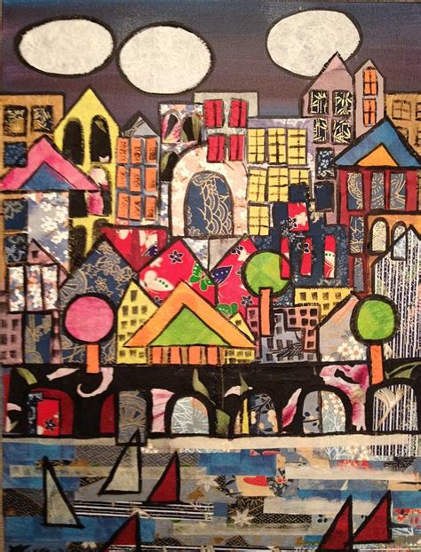 Collage City Mixed Media by Kelli Perk