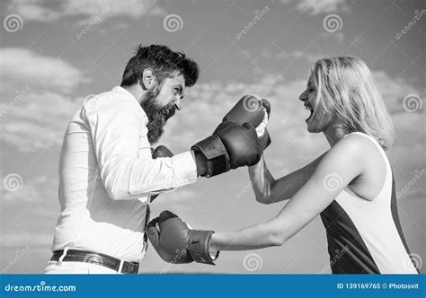 Defend Your Opinion In Confrontation Couple In Love Fighting